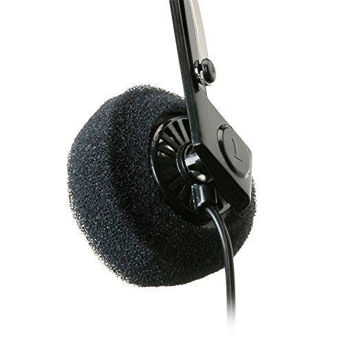 Parts Express Mini Stereo Lightweight Headphones with 4 Foot Cord