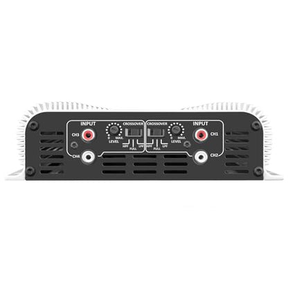 Taramps DS 1200x4 2 Ohms 1200 Watts RMS 4-Channel 300x4 Watts RMS, Class D Full Range, Crossover High/Low Pass Fixed, Bridgedable, Car Audio Amplifier
