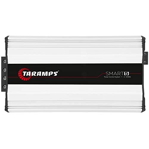 Taramps Smart 5 Monoblock Amplifier 5000 Watts Rms Multi-Impedance Technology 1~2 Ohms 12.6VDC Output Power, Subwoofer Amp Car Audio Class D, Smart 5k