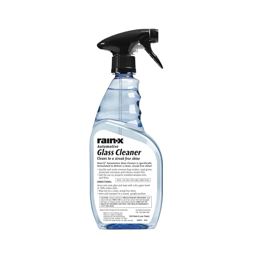 Rain-X 630018 Auto Glass Cleaner, 23 oz. - Cleans Car Windows, Windshields and Other Auto Glass Surfaces for a Clean, Streak-Free Finish