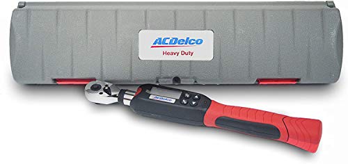 ACDelco ARM601-34 3/8” & ½” Heavy Duty Digital Torque Wrench Combo Kit with Buzzer and LED Flash Notification – ISO 6789 Standards with Certificate of Calibration