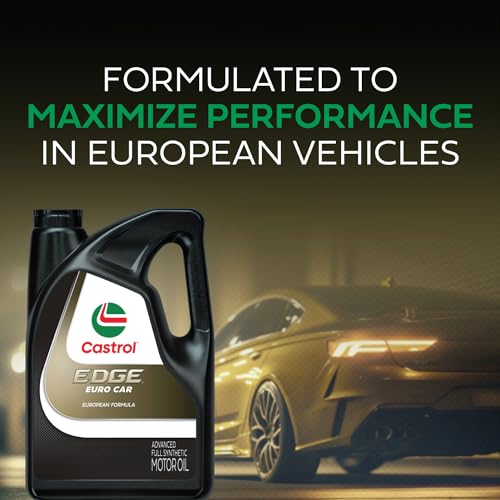 Castrol Edge Euro 5W-40 A3/B4 Advanced Full Synthetic Motor Oil, 1 Quart, Pack of 6