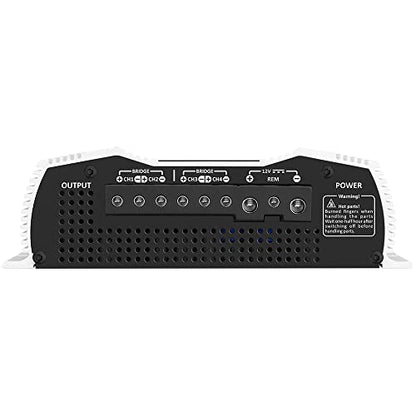 Taramps DS 800x4 1 Ohm 800 Watts RMS 4-Channel 200x4 RMS, Class D, Full Range, Crossover High / Low Pass Fixed, Bridgedable Car Audio Amplifier, White