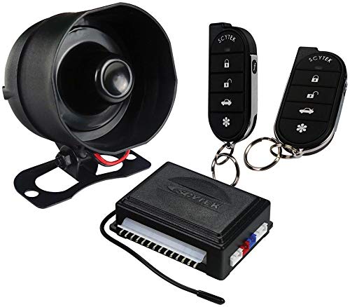 Scytek A20 Security Car Alarm Keyless Entry with 4 Power Door Lock Actuator