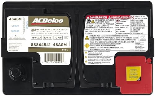 ACDelco Gold 48AGM (88864541) 36 Month Warranty AGM BCI Group 48 Battery