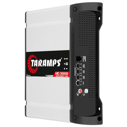 Taramps HD 3000 2 Ohms 1 Channel 3000 Watts RMS MAX Full Range Car Audio, Monoblock, LED Monitor Indicator, Class D Amplifier, Crossover, White 3k amp