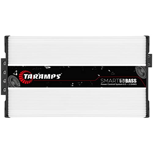 Taramps Smart 5 Bass Amplifier 0.5 to 2 Ohms 5000 Watts RMS, Multi Impedance, 1 Channel, High Power Class D, Monoblock, Great for Subwoofers, Smart 5k