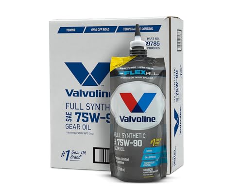 Valvoline Flexfill SAE 75W-90 Full Synthetic Gear Oil 1 QT, Case of 4