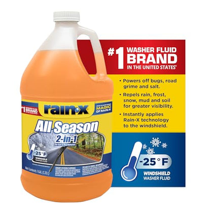 Gallon Rain-X Windshield 2 in 1 Washer Fluid