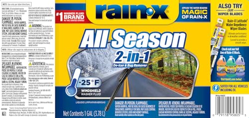 Gallon Rain-X Windshield 2 in 1 Washer Fluid