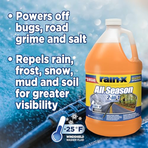 Gallon Rain-X Windshield 2 in 1 Washer Fluid