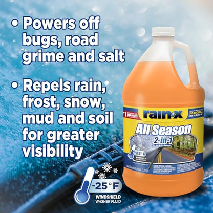 Gallon Rain-X Windshield 2 in 1 Washer Fluid