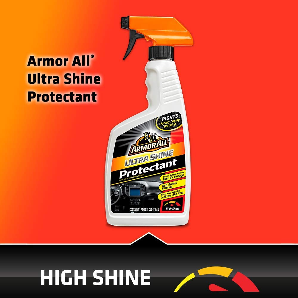 Armor All Car Cleaner and Car Protectant, Spray Bottle Cleaner and Protectant for Cars, Trucks, Motorcycles, 16 Fl Oz Each, 2 Pack