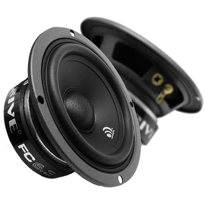 Massive Audio FC6.3 – 6 Inch / 6.5 Inch 3-Way, 150w/300 Watts Max, 6.5 Inch Mid-Bass, 3 Inch Mid-Range, 25mm Tweeter, 4 Ohm, 12db X-Over, Component Kit Speakers. Pair