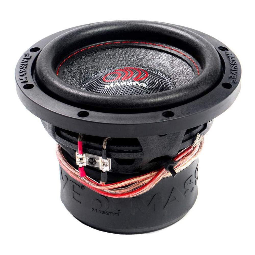 Massive Audio SUMMO64XL - 6.5 Inch Car Audio Subwoofer, High Performance Subwoofer for Cars, Trucks, Jeeps - 6.5" Subwoofer 150 Watt RMS, 300w MAX Dual 4 Ohm, 1.5 Inch Voice Coil. Sold Individually