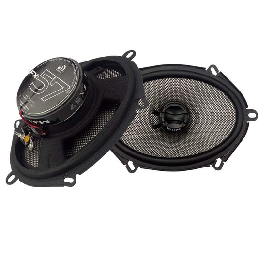 Massive Audio FX57 – 5x7 Inch, 280 Watts Max, 70 Watts RMS, FX Series Coaxial Speakers, 20mm Aluminum Dome Ferro Fluid, 6dB Linkwitz–Riley Crossover 4 Ohm (Sold AS Pair)