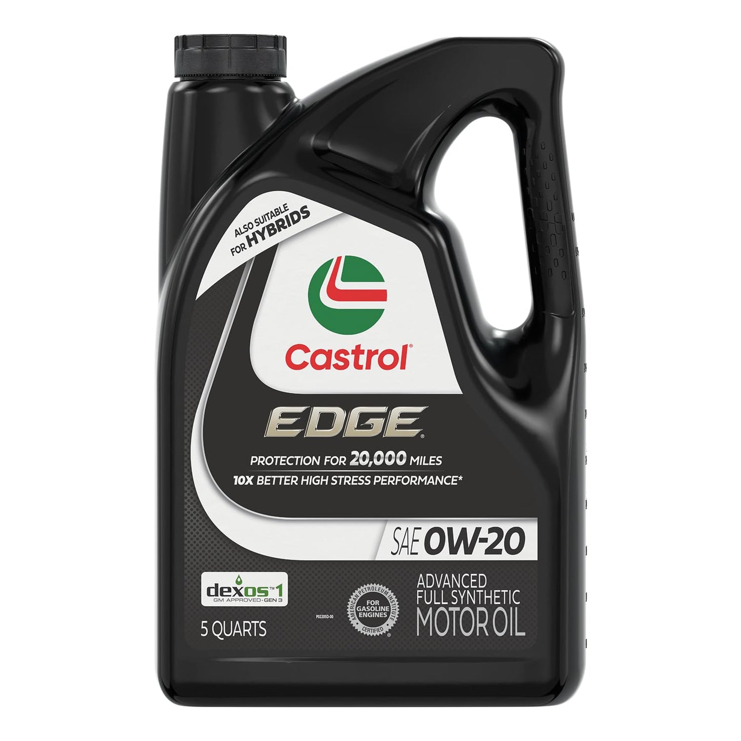 Castrol Edge 0W-20 Advanced Full Synthetic Motor Oil, 5 Quarts