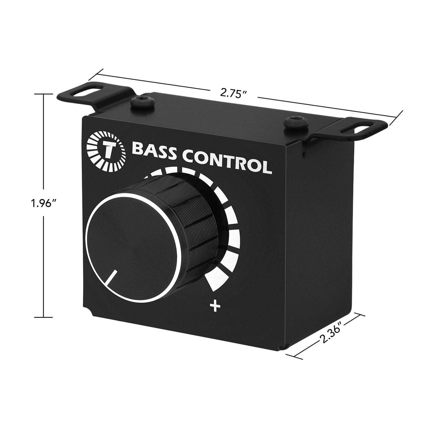 Taramps Universal Bass knob Control Car Bass Controller Volume Regulator Knob Amplifier RCA Audio ON/Off for Amp, Durable, Volume Remote, Black, Small, Adjuster