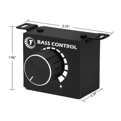 Taramps Universal Bass knob Control Car Bass Controller Volume Regulator Knob Amplifier RCA Audio ON/Off for Amp, Durable, Volume Remote, Black, Small, Adjuster