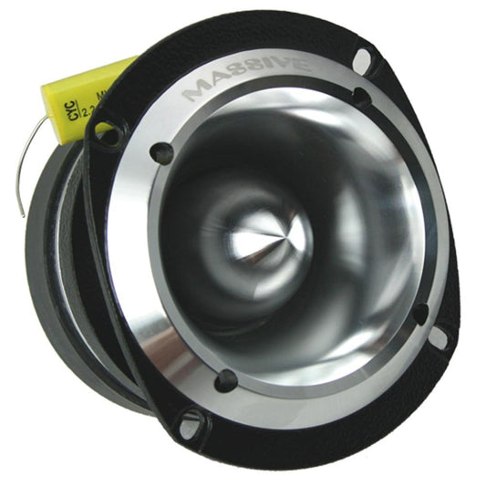 Massive Audio T50 – 60w / 300 Watts Peak Super Bullet Car Audio Tweeter, Titanium Diaphragm, 44.4mm Aluminum Phase Plug, 8 Ohm (Sold as Each)