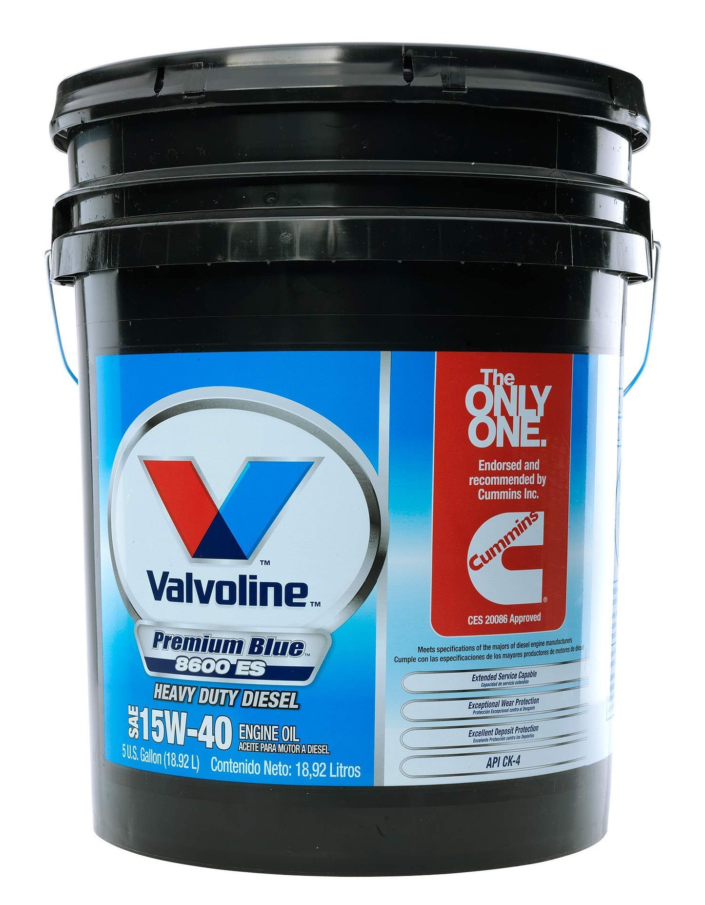 Valvoline Premium Blue SAE 15W-40 Diesel Engine Oil 5 GA Pail