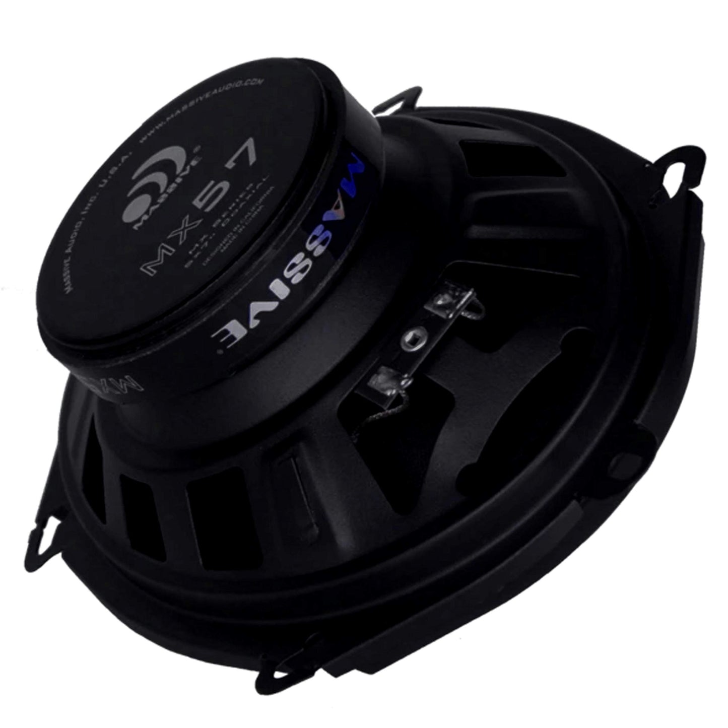 Massive Audio MX57-5X7 / 6x8, 50 Watts RMS, MX Series Coaxial Speakers, 13mm Dome Ferro Fluid Tweeters, 1 “ High Temp Voice Coils, 12dB Crossovers, 4 Ohm (Sold AS Pair)