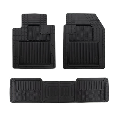 Armor All 5-Piece Weather Defender Floor Mats, Trim-to-Fit Floor Mats for Cars, All-Weather Mats, Automotive Floor Liners for Cars, Trucks, SUVs, Vehicle Floor Mat Set - Black