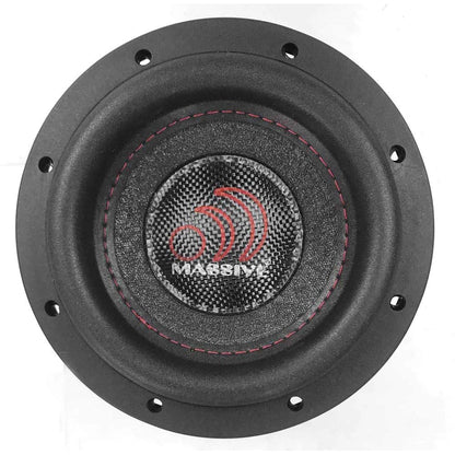 Massive Audio SUMMO64S - 6.5 Inch Car Audio Subwoofer, High Performance Subwoofer for Cars, Trucks, Jeeps - 6.5" Subwoofer 200 Watt RMS, 400w MAX Dual 4 Ohm, 1.5 Inch Voice Coil. Sold Individually