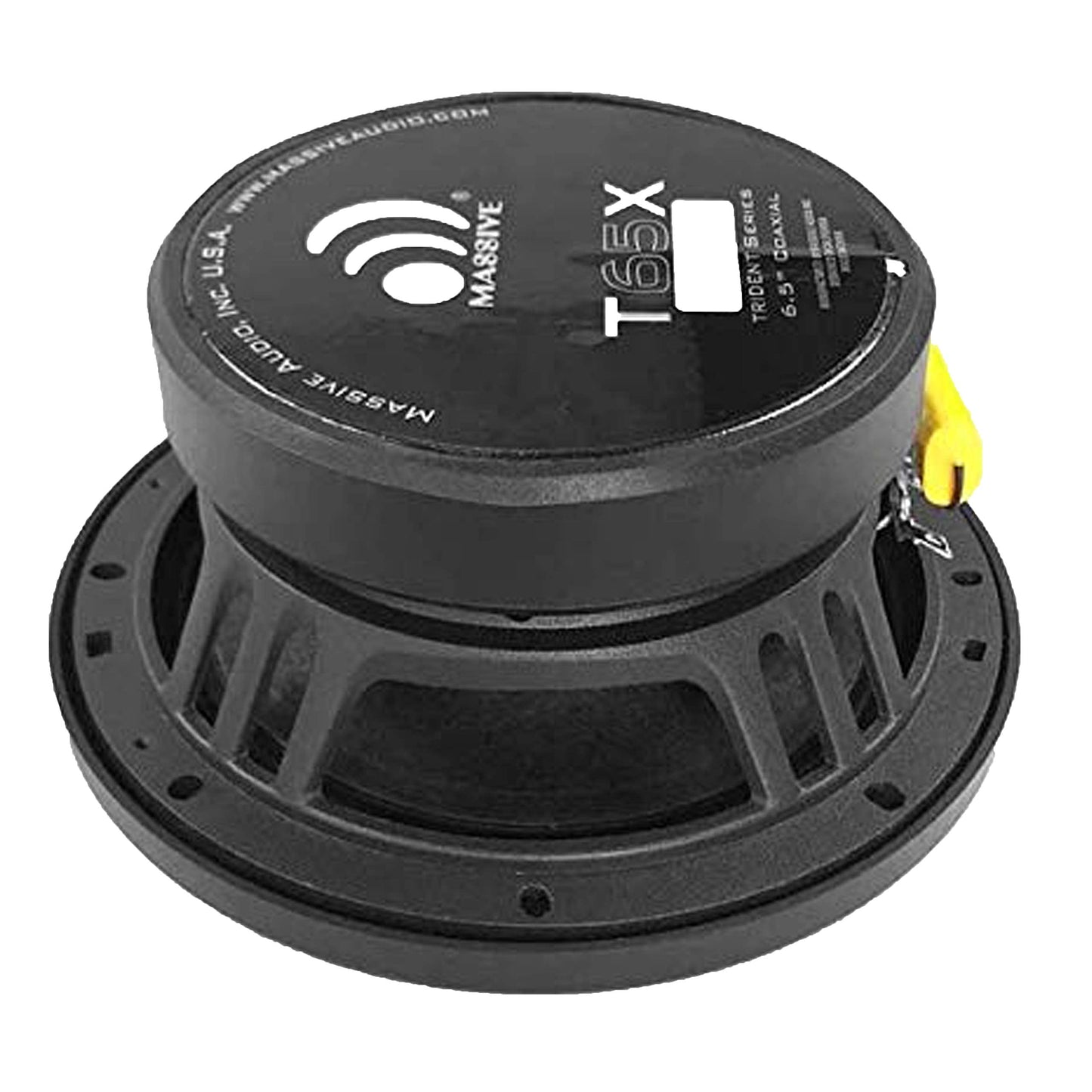 Massive Audio T65X 6.5 Inch 120 Watts RMS / 480 Watts Peak, Marine Coaxial Speakers for Boats, UTVS, Off Road, Golf Carts, Motorcycles, Runabouts. Sold As Pair