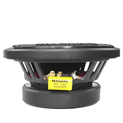 Massive Audio T65X 6.5 Inch 120 Watts RMS / 480 Watts Peak, Marine Coaxial Speakers for Boats, UTVS, Off Road, Golf Carts, Motorcycles, Runabouts. Sold As Pair