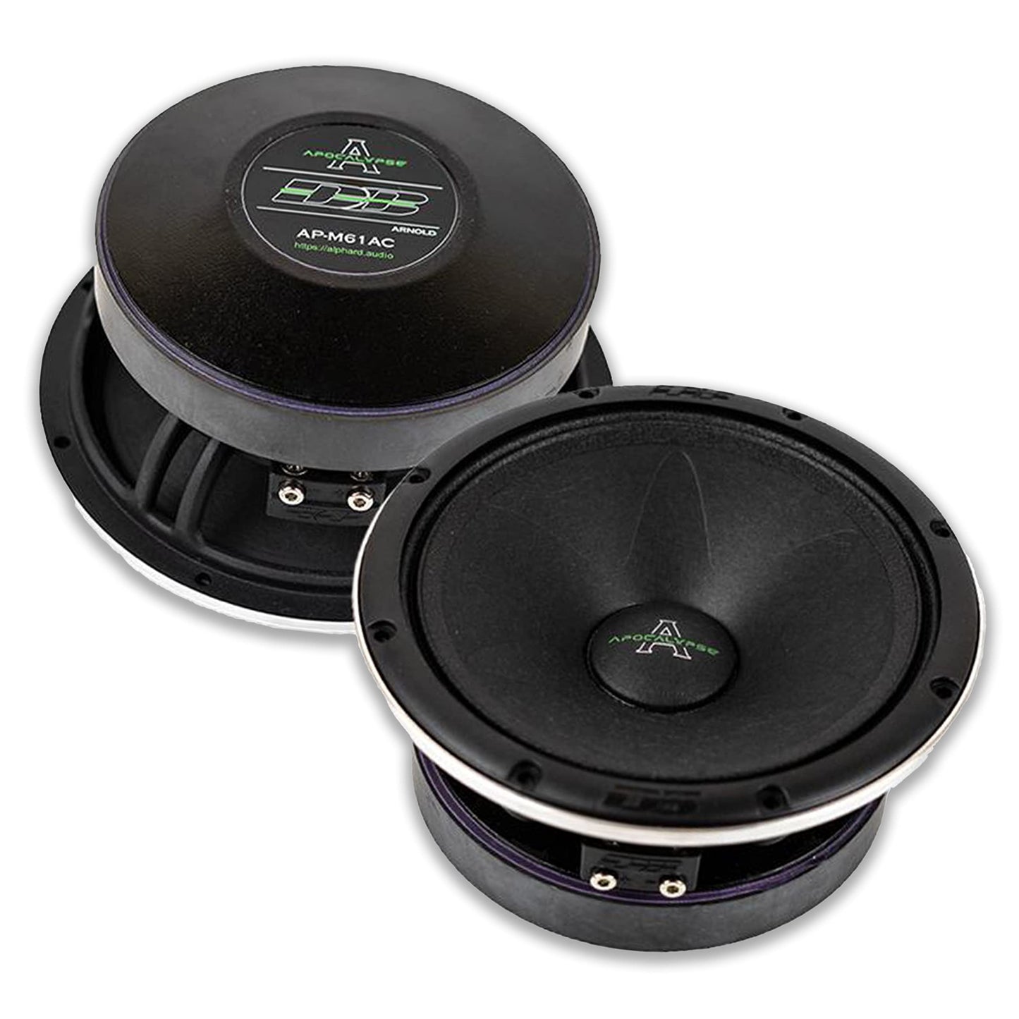 Deaf Bonce 6.5" 180W RMS 4-Ohm Mid-Range Speaker Set Apocalypse Series AP-M61AC