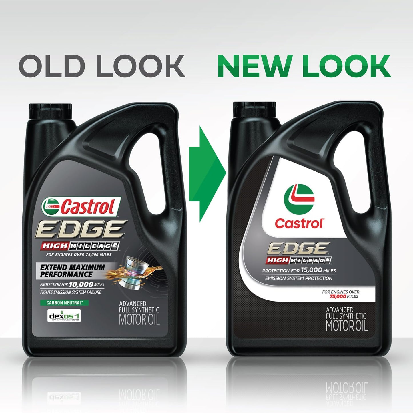 Castrol Edge High Mileage 0W-20 Advanced Full Synthetic Motor Oil, 5 Quarts