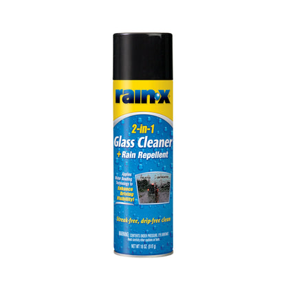 Rain-X 5080233 2-In-1 Glass Cleaner Plus Rain Repellent, 18 Ounce , BLUE