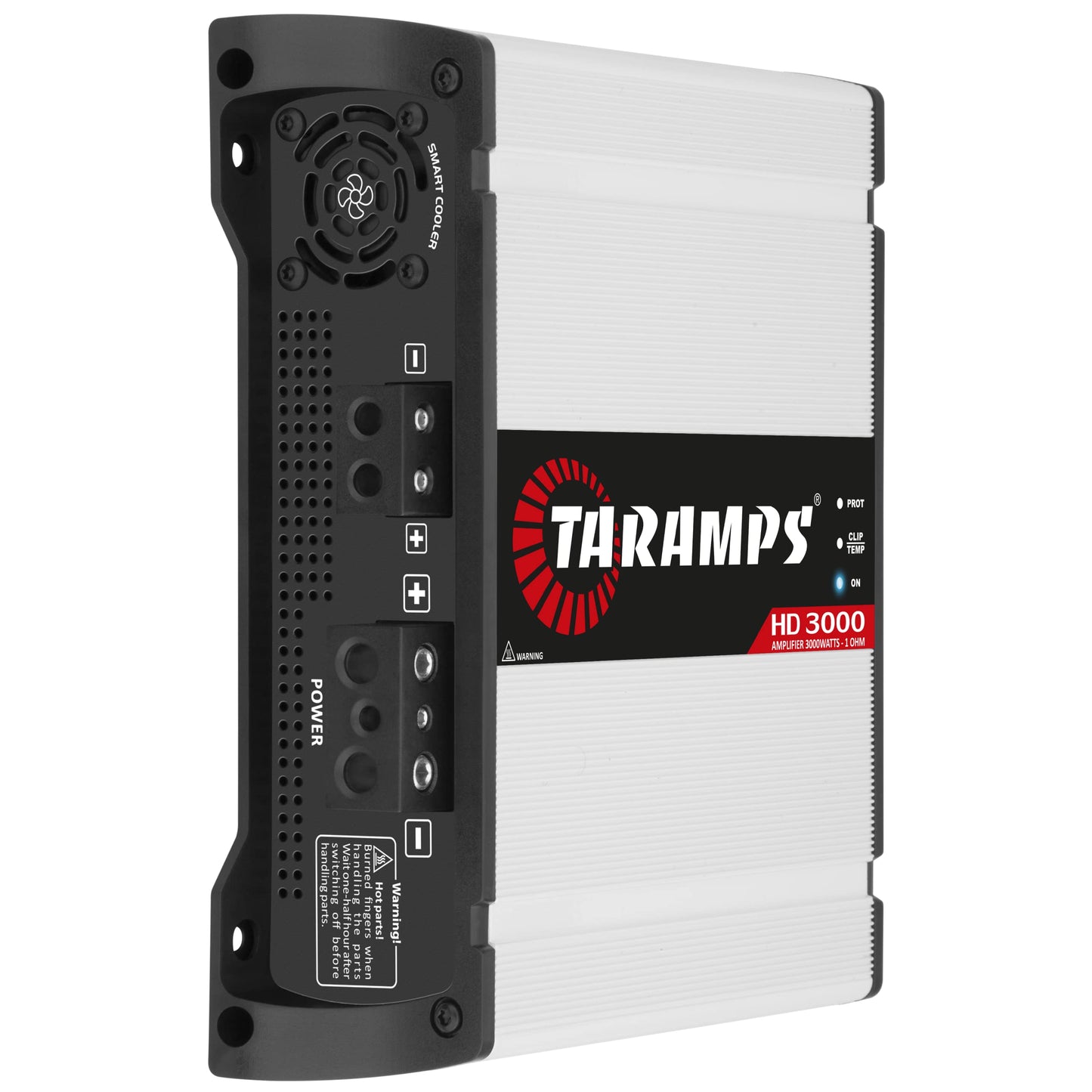 Taramps HD 3000 1 Ohm 1 Channel 3000 Watts RMS MAX, Full Range Car Audio, Monoblock, LED Monitor Indicator, Class D Amplifier, Crossover, White 3k amp