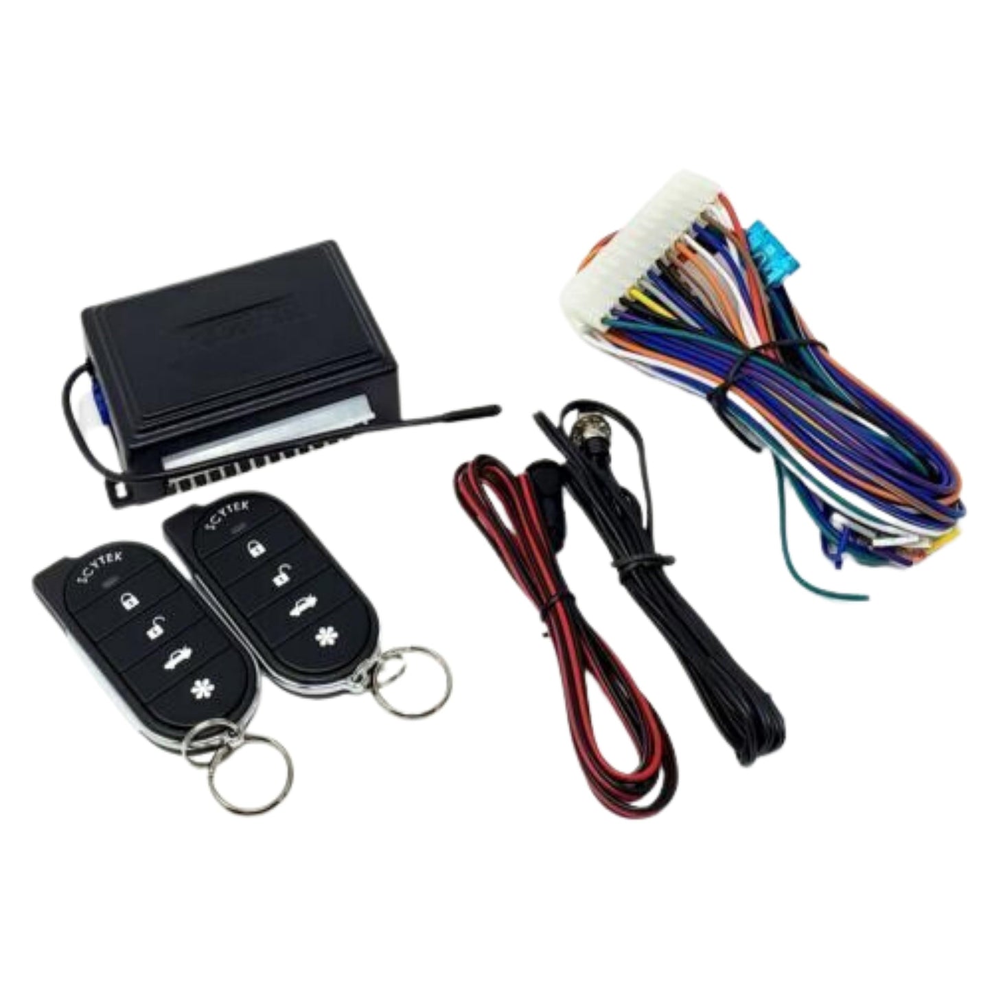 Scytek A15 Keyless Entry Car Alarm Security System, 2 Key Fob Remote Controls