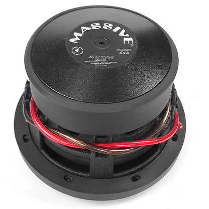 Massive Audio SUMMO64S - 6.5 Inch Car Audio Subwoofer, High Performance Subwoofer for Cars, Trucks, Jeeps - 6.5" Subwoofer 200 Watt RMS, 400w MAX Dual 4 Ohm, 1.5 Inch Voice Coil. Sold Individually