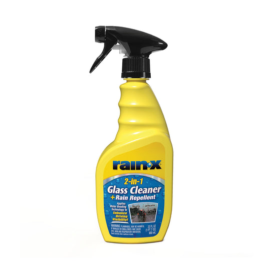 Rain-X 5071268 2-in-1 Glass Cleaner and Rain Repellant, 23 oz. - Provides a Streak-Free Clean for Automotive Glass While Preventing Sleet, Snow, Ice, and Road Spray Build Up