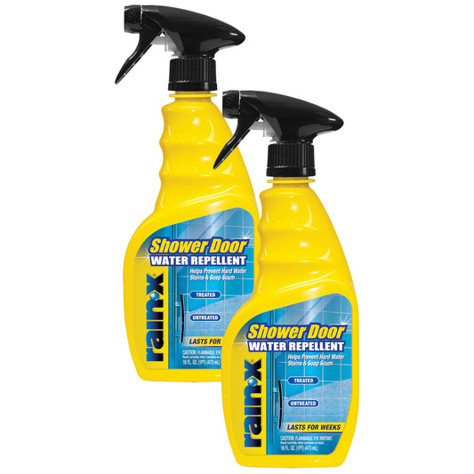 Rain-X 630542 Water Repellent, 16 Fl. Oz. - Protects Glass Shower And Doors From Soap Residue And Hard Water Stains Leaving Your Bathroom Beautiful (Pack of 2)