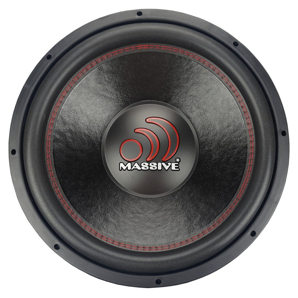 Massive Audio GTX154 – 15 Inch Car Audio Subwoofer, High Performance Subwoofer for Cars, Trucks, Jeeps - 15" Subwoofer 700 Watt RMS, 1400w MAX Dual 4 Ohm, 2.5 Inch Voice Coil. Sold Individually