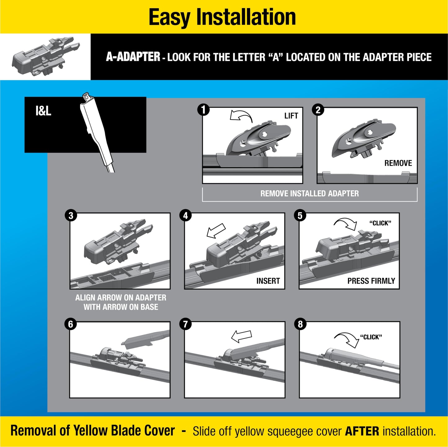 Rain-X 830126 Silicone Endura Wiper Blades, 26 Inch Windshield Wipers (Pack of 1), Automotive Replacement Windshield Wiper Blades With Two Times Longer-Lasting Resilient Silicone Rubber Squeegee