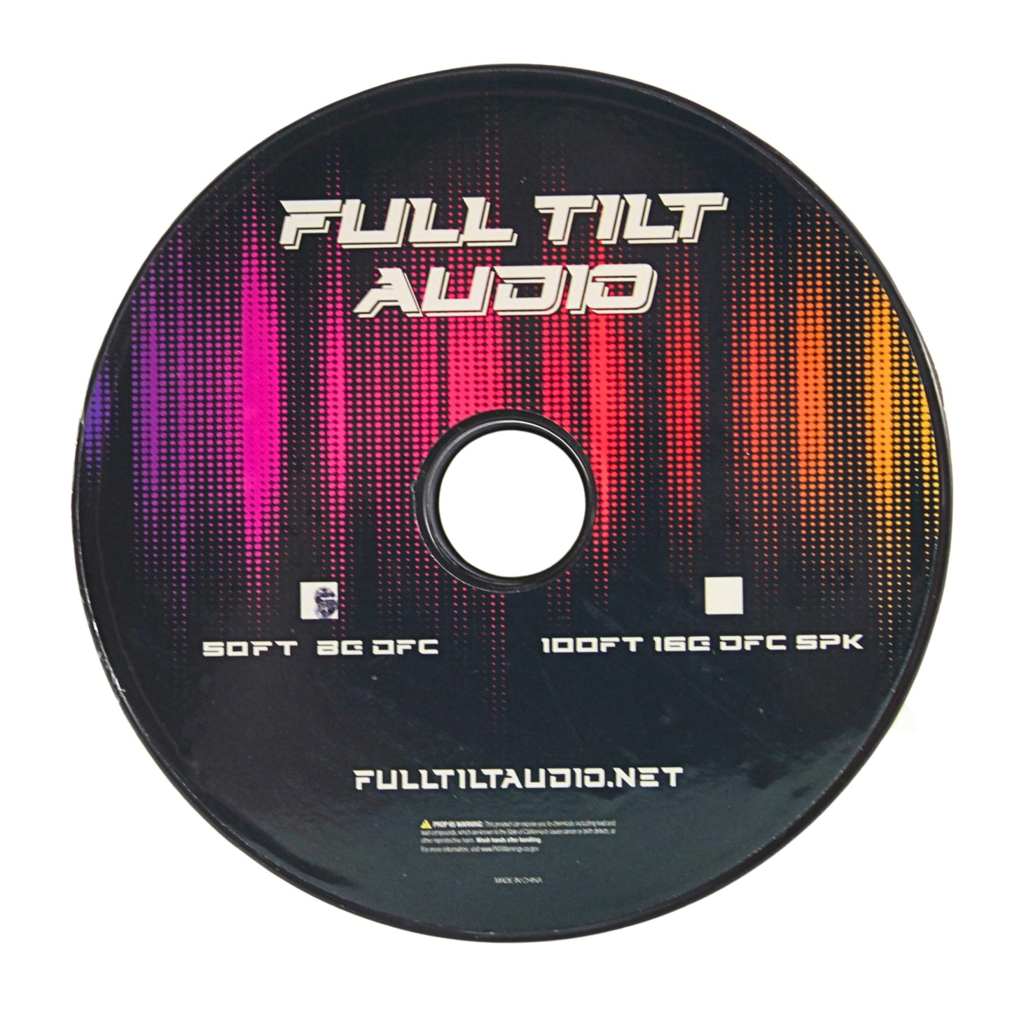 Full Tilt Audio 8 Gauge Tinned OFC Power/Ground Wire Lime Green Lot (Full Spool)