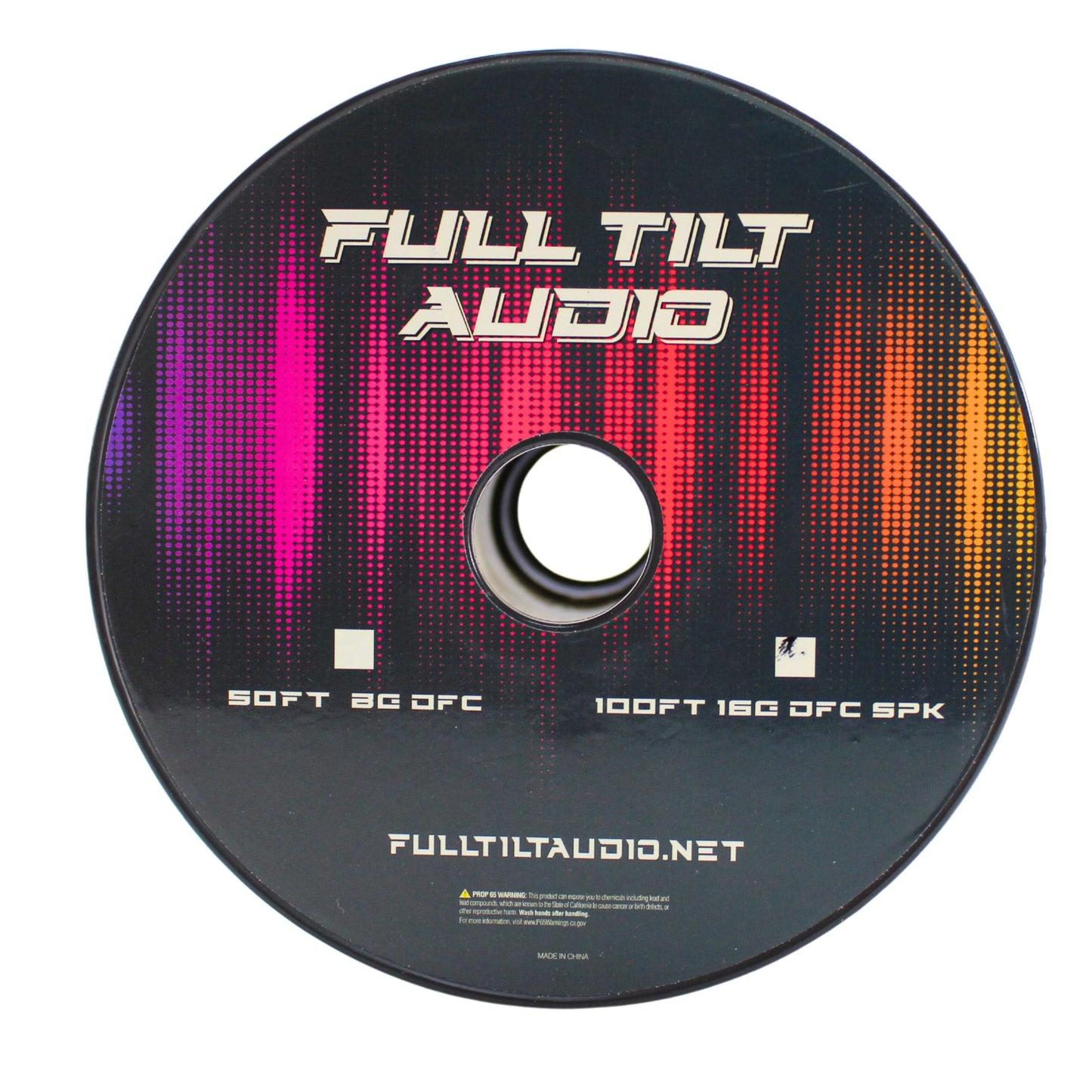 Full Tilt Audio 16GA Tinned Oxygen Free Copper Speaker Wire Pink/Black Lot (Full Spool)