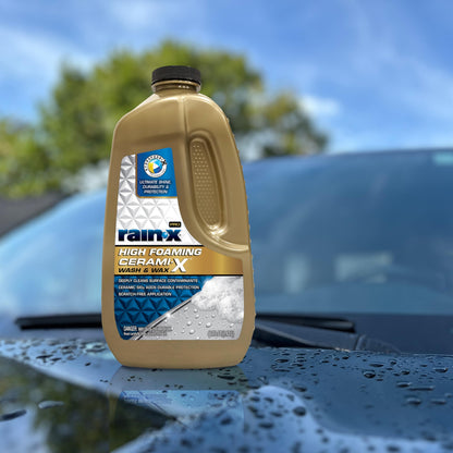 Rain-X 620199 Pro High Foaming Cerami-X Wash and Wax, 48oz - Deep Cleaning and High Foaming Formula to Wash and Protect Your Vehicle with Industry Leading Water Repellent